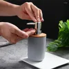 Liquid Soap Dispenser Eco-Friendly Bamboo For Kitchen And Bathroom Naturally Tough Durable Lotion Accessories