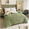 Comforters & Sets Comforters Sets New Super Thick Winter Warm Blanket For Bed Artificial Lamb Cashmere Weighted Blankets Soft Comforta Dhvo6