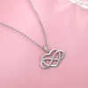 Trendy Exquiite Creative Infinity Heart Pendant Halsband Dekorativ Acceorie Holiday Födelsedagsexamen Anniverary Party Gift