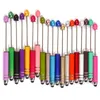 DIY Bubblegum boncuk ekle dekore edilmiş kalem kalemleri el yapımı aletler ucuz değişen renkler dokunmatik ekran kalem boncuk kalem