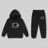 C Kids Luxury Designer Tracksuits 소년 소녀 어린이 후드 티드 바지 어린이 트랙 슈트 겨울 스웨터 셔츠 까마귀 스웨터 셔츠 큰 어린이 옷 아기 유아