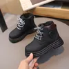 Zapatos de diseñador para niños, botas de invierno para niños y niñas, botines cálidos de algodón para nieve, botas Matin impermeables de suela suave antideslizantes para exteriores