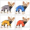 Dog Apparel Reflective Winter Jacket Cold Weather Coats With Built In Harness Waterproof And Windproof Cozy Clothes For Small Medium L Dh6Qq