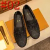 62Model printemps Nouveau pavage de chaussures d'hommes décontractés Chaufères de créateurs authentiques chaussures de travail en cuir confortable Moccasine pour adultes chaussures de conduite 38-46