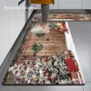 Tapijten Kerst Keuken Vloermat Thuis Entree Deurmat Decor Badkamer Antislip Voetkussentje Tapijt voor Woonkamer Hal Balkon Tapijten 231206