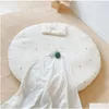 Cambiadores Cubiertas Ers Pañales de tela Circar Baby Mat Dibujos animados Cling Pañal Pad Lavable Conejo Flor Bordada Niños Habitación Decoratio OT7OX