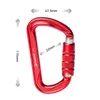 Carabiners 30KN Climbing Carabiner Clip Auto Blokowanie ciężkich akcesoriów do haczyka w kształcie litery D do wspinaczki na zewnątrz wspinaczka