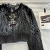 Women's Fur BORVEMAYS Women Faux Jacket Add Cotton Thickening Keep Warm PU Leather Button 2023 Fashion Trend Winter Coat WZ7368