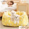 Chenils stylos été chat lit maison chenil chien tapis chats petit coussin canapé tente pour animaux de compagnie livraison directe maison jardin fournitures Dhydo