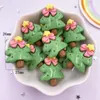 Decorative Figurines Resin Kawaii Colorful Santa Trees Bear Snowman Bells Flatback Stone Cartoon Christmas Figurine 10PCS Scrapbook DIY