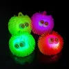 Other Toys Pet Chewing Toy Flashing Protruding Eye Fur Ball Luminous Stress Relief Cat Interactive Vent 231206