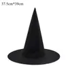 Cappelli da festa 5 pezzi Cappello da strega di Halloween Cappelli neri unisex per adulti Bambini Forniture per feste di Halloween Costumi cosplay Puntelli Decorazioni Cappellini da mago 231206