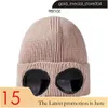 CP Hat Goggle Cp Beanie Designer Hats For Men Ribbed Knitted Wool Bonnet Two Lens Glasses Skull Caps Woolen Turn Up Brim Winter Hat Ski 339