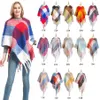 Scarves Designer Women Winter Plaid Poncho Square Pashmina Bandana Cashmere Thicken Blanket Knitted Warm Soft Shawls And WrapsScar280l