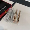 Bracelet de créateur Bijoux Bracelet en or BangleHigh Edition Incolore V Or Étroit Haute Bague Éternelle Mâle et Femelle Couple Style
