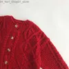 Cardigan bambino maglione Natale rosso autunno inverno neonata ragazza vestiti lavorati a maglia manica lunga bambini bambino cardigan maglione capispalla Q231206