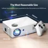 أجهزة العرض AUN AKEY8 LED Projector 4K Video Android 9 Home Theater Mini TV Beamer Beam for Cinema Mobile PS5 TVBOX 231206