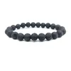Beaded 8Mm Black Lava Stone Beads Bracelet Diy Rock Essential Oil Diffuser For Women Drop Delivery Jewelry Bracelets Dhiwp