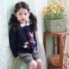 Cardigan kids coat baby clothes Wool blend boys and girls knitted cardigan cartoon bear pattern soft sweater jacket 231206