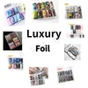 Decalcomanie per adesivi 10 rotoli di lamina di trasferimento per nail art di design Set di marchi di lusso e adesivi per trasferimento di lamina di nail art con farfalla 4 * 100 cm 231205