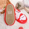 Slipper Kleinkind Mädchen Hausschuhe für Jungen Winter Plüsch Warme Cartoon Weihnachtsmann Hirsch Weihnachtsgeschenke Kinder Hause Schuhe Kleines Kind Schuhe 231206