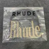 RHUDE Gestrickte Kaltmütze, verbreiterte Mütze mit hohem Erscheinungsbild, modische Marke für Herren und Damen, hübscher Universalhut im amerikanischen Stil