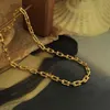 Chains Women Jewelry Hip Hop Choker Necklace Design Selling Golden Plating High Quality Brass Metal For Party Gift307F