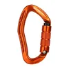 Carabiners Xinda Professional Rock Climbing Carabiner 22kn Safety Pear-shape Safety Buckle Hiking Survival Kit保護装置231205