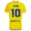 22 23 24 Camisetas de fútbol CAVANI Boca Juniors MARADONA BENEDETTO MARCOS ROJO Camiseta de fútbol para hombres Hogar lejos Tercer fanáticos Camisa de Futebol VILLA SALVIO Maillot de Foot