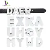 130 Stück 8 mm silberfarbene schlichte Schiebebuchstaben für Armband Alplabet Charms für DIY-Armbandarmband LSSL09277m