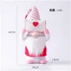 Party Favor Valentines Day Gnome Envelope Love Faceless Gnomes Gifts Doll Window Props Decoration Drop Delivery Home Garden Festive Dhqix