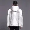 Men's Fur Faux Fur Manteau a Capuche en Fourrure de Vison pour Homme Veste Courte Decontractee Coupe Slim avec Fermeture eclair Grande Taille 231205