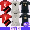 23 24 Stade Rennais Terrier Kids 키트 축구 유니폼 Doku Bourigeaud Toko Ekambi Gouiri Mer Traore Home Away 3rd Football Shirts