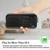 Radio FM numérique portable S ers pour usage domestique et extérieur Lecteur de musique Écouteur Entièrement automatique Haute qualité sonore avec batterie sans BT 231206