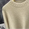 Women's Sweaters Wool Cashmere Sweater Women 3D ThreeDimensional Hollow Out Round Neck Jumper Knit Autumn Bargain Price Fashion Top 231206