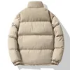 Veste en coton d'hiver en bas pour hommes masculins masculine sports décontractés chauds colorés en velours côtelé vestes parka 2023 231205