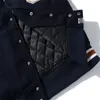 Men's designer College Jacket Thickened leather motorcycle men's luxury brand School Team Fashion men's embroidered monogram single breasted street women's jacket