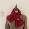 Scarves Solid Color Warm Autumn And Winter Versatile Woolen Soft Waxy Couple Korean Style College Japanese Scarf