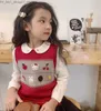 Cardigan Toddler Girl Fall Clothes Boys and Girls 'Vest Cartoon Bear Mönster Sticked Pullover Baby Sweater Q231206