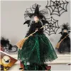 Party Favor Dolls Ghost Witch Doll Christmas Tree Top Star Halloween Topper Home Desktop Decoration Ornaments 230821 Drop Delivery G Dhrtn