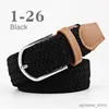 Belts New Unisex Men's Belt Casual Woven Elastic Belt Outdoor Sports Canvas Belt Climbing Work Belt Jeans Suit Pants Belts for Women R231206