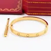 Hochwertige Designer-Armbänder für Männer und Frauen, 18 Karat vergoldete Armbänder, Valentinstagsgeschenk, mehrere Größen