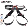 Klättringssele Xinda Professional utomhus Sports Safety Belt Rock Mountain Climbing Harness Midja Support Halv Aerial Survival 231205