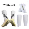 Elbow knäskydd 1 kit Hight Elasticitet Shin Guard ärmar för adts barn fotbollsgrepp sockeproffs med en sport skyddande dr dhv19