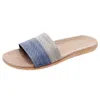 Hausschuhe Herren Baumwolle Leinen Strand Atmungsaktive Schuhe Sandalen Home Slipper Flip-Flops