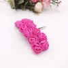 Decorative Flowers 144 Pieces Artificial MINI Foam Teddy Bear Of Roses Bouquet Vase For Home Decor Wedding Flower Wreath