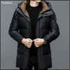 Giubbotti da uomo 2023 Inverno Piumino d'anatra bianco Cappotto maschile solido Spessore caldo Moda High Street Adolescenti antivento imbottito 231206