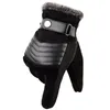 Five Fingers Gloves Winter Men Touch Screen Warm Casual Mittens for Outdoor Sport Full Finger Solid Glove 231205