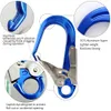 Carabiners Lighten Up Aerial Work Safety Hook Big Opening 합금 Carabiner 강관 산업 보호 자물쇠 낙하 보험 버클 231205