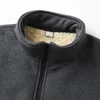 Sudaderas con capucha para hombres Sudaderas Cálido Chaqueta de lana Hombres A prueba de viento Espesar Otoño Invierno Stand Up Collar Suéter Ropa Streetwear Chaquetas 231205